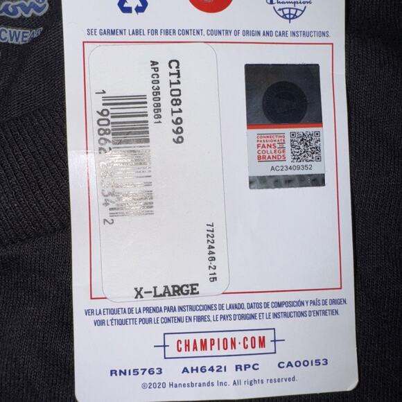 Champion "Vandy Boys" T-shirt Youth XL Black New With Tags - Picture 4 of 5